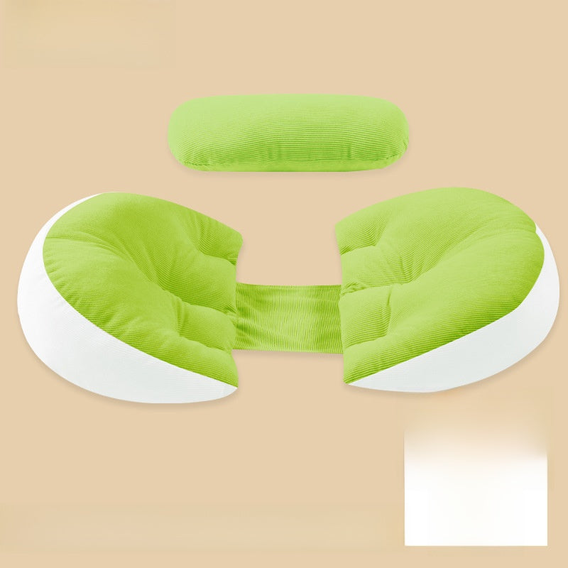 Non-sticky maternity side-sleeping support pillow