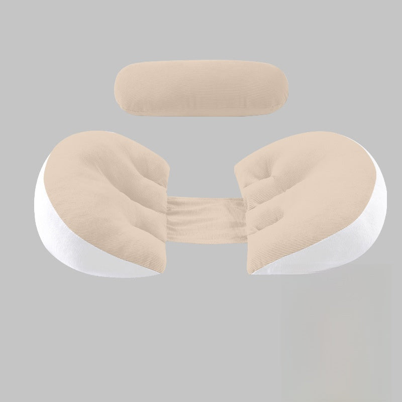 Non-sticky maternity side-sleeping support pillow