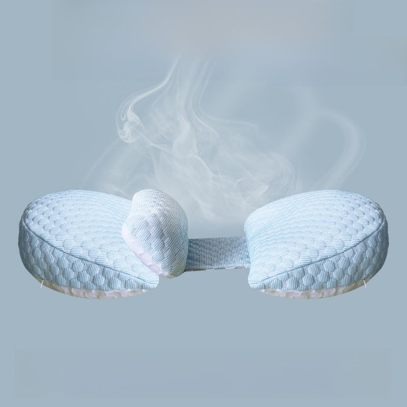 Non-sticky maternity side-sleeping support pillow