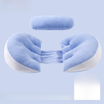 Non-sticky maternity side-sleeping support pillow
