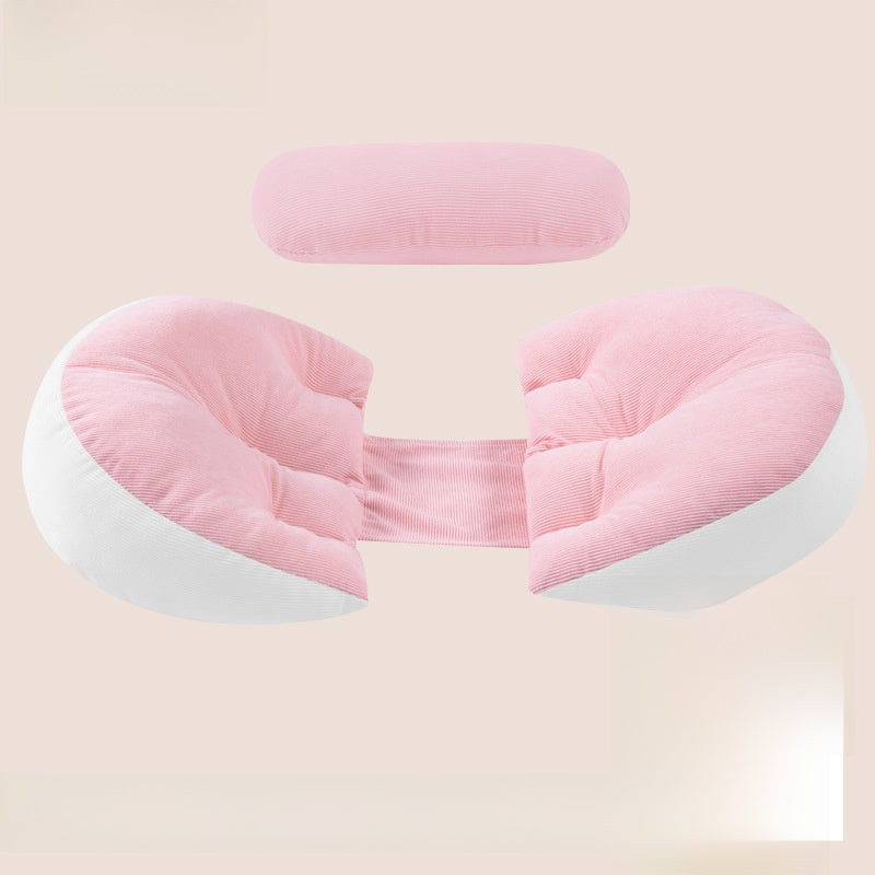 Non-sticky maternity side-sleeping support pillow