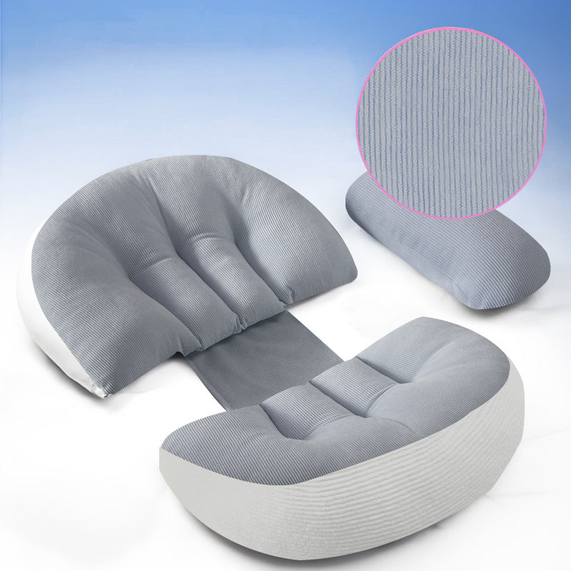 Non-sticky maternity side-sleeping support pillow